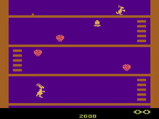 Kangaroo title screen for Atari 2600